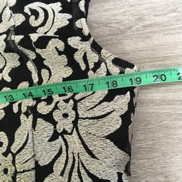 TAHARI EMBROIDERED CAP SLEEVE SHEATH DRESS 10P - Picture 8 of 12